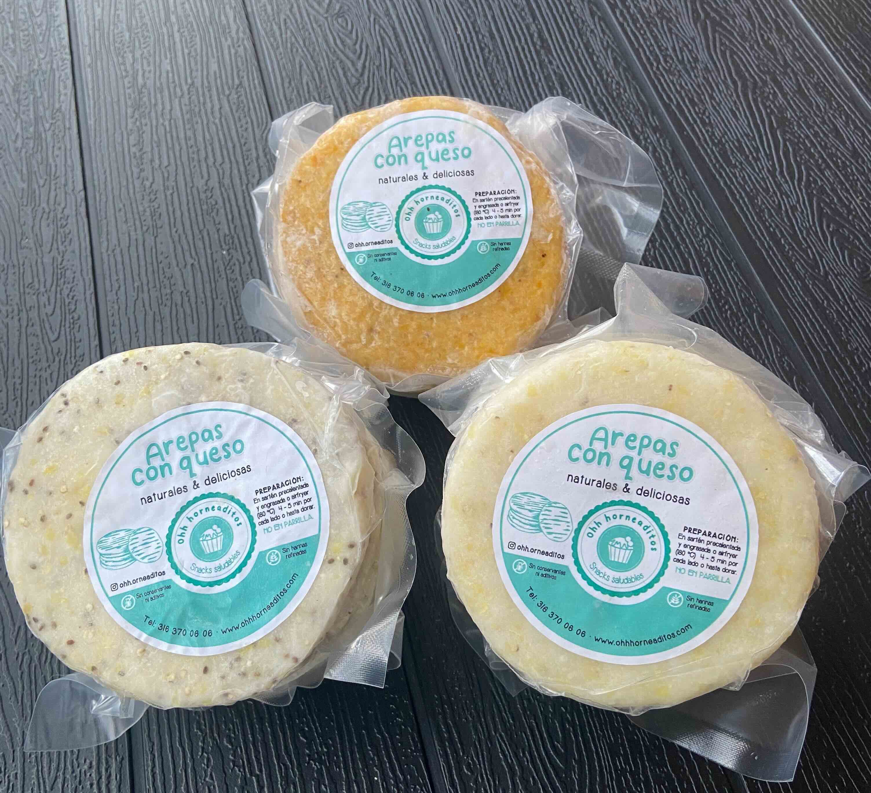 Arepas con queso
